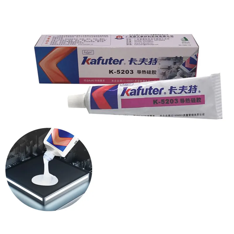 K-5203 Thermal Silicone CPU White Thermal Silicon paste Thermal plastic Genuine Viscosity Curable Insulation