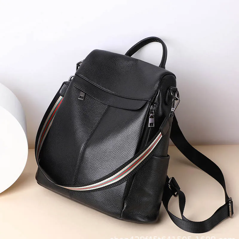 Backpack Women 2024 New Fashion leather ins Wind Backpack Women large Capacity Handbag Fashion all-match bag tide leather backpa