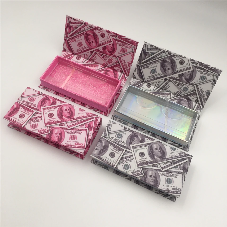 5-50 pcs Eyelash Packaging Box wholesale Lash Boxes Packaging 25mm 3d Mink Lashes Packaging Empty Eyelashes Case Bulk