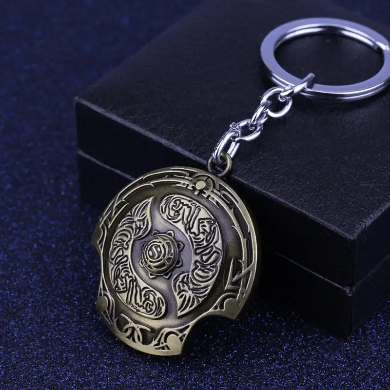 New Arrival Dota 2 Immortal Champion Shield Key Chain Dota2 Keychain Car On Line Jewelry Accessories Keychain Cosplay Jewelry