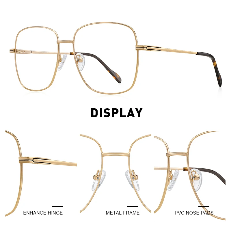 MERRYS DESIGN Women Classic Titanium Alloy Retro Fashion Oversized Glasses Frames Luxury Frame Eyeglasses Ultralight Frame S2156