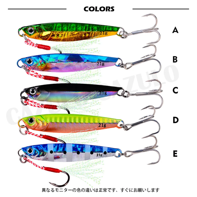 Sinking Metal Jig Fishing Lure Iscas Artificiais Bass Weights 7-21g Baits Pesca Accesorios Mar For Seabass Fish Articulos Leurre