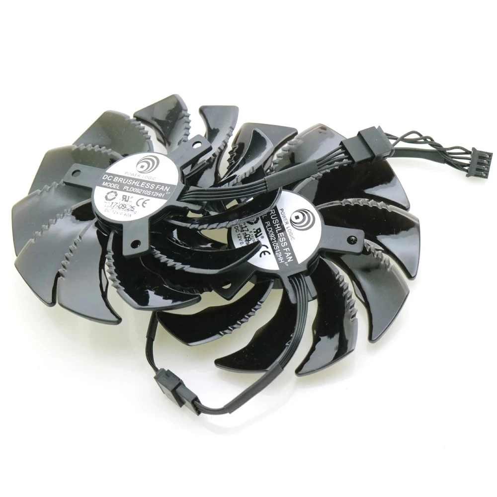 Ventilador de refrigeração da placa gráfica, PLD09210S12HH, DC12V, 0.40A, 87mm, para Gigabyte RX480, RX570, GTX1070, GTX1060, GTX1050, GTX1050TI, WINDFORCE