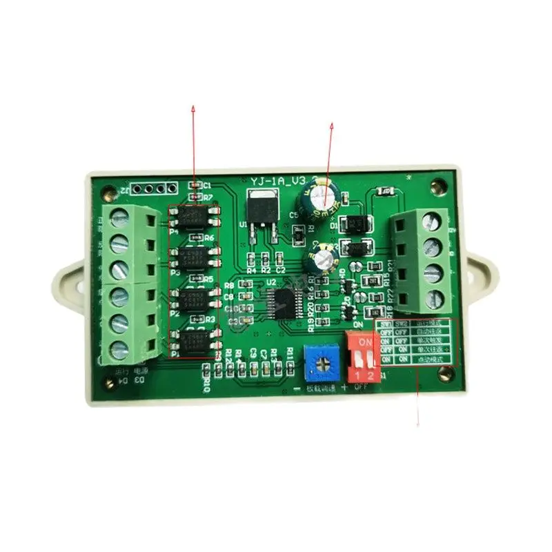 Controlador industrial do motor deslizante da única linha central YJ-1A/regulador de velocidade do gerador do pulso