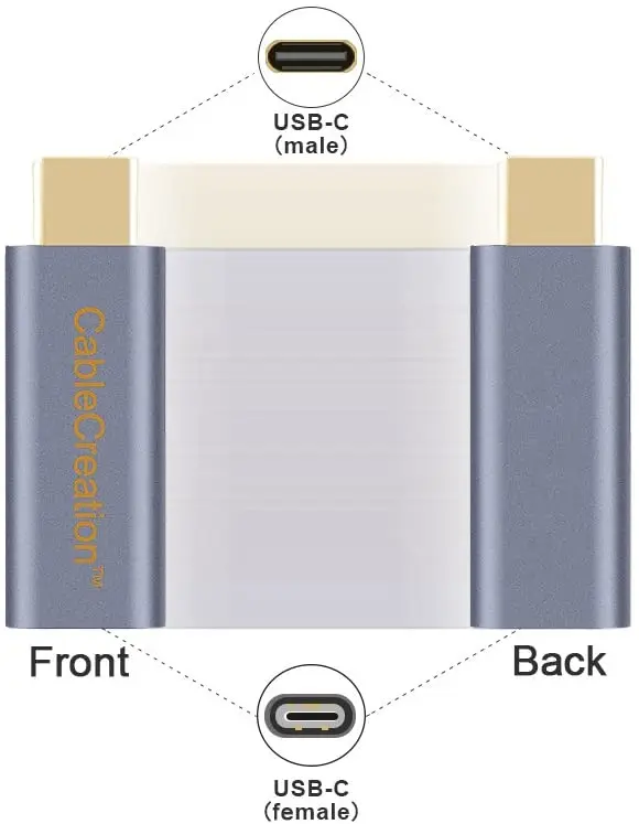 USB C 남성-여성 어댑터, USB 3.1 유형 C 확장 컨버터 10Gbps, MacBook Pro,iPad Pro,Galaxy S9/S9 +/10 호환