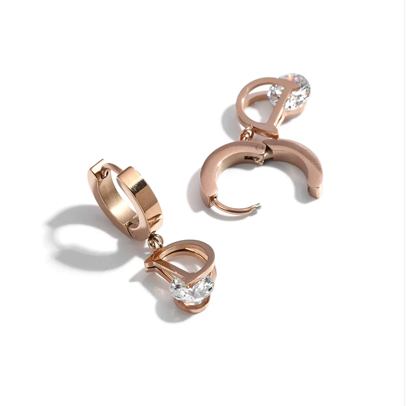 EH019 Korean Earrings Fashion Earrings Letter  D   Gothic  Jewelry for Women Party Gifts Earrings for Women 2020