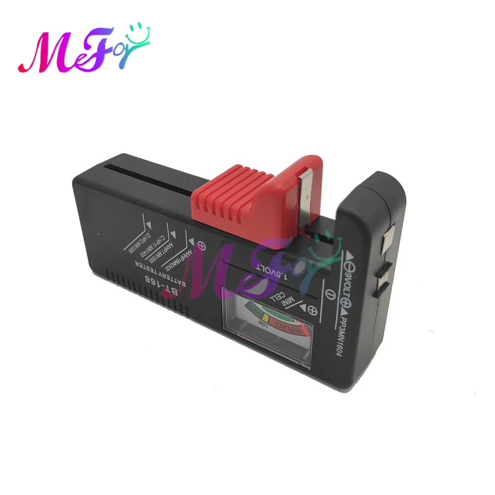 BT-168 AA/AAA/C/D/9V/1.5V Baterai Universal Tombol Sel Baterai Kode Warna Meter Menunjukkan Volt Tester Checker BT168D BT-168D