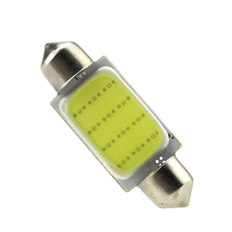 1 pz Auto C10W C5W LED COB festone 31mm 36mm 39mm 41mm 42mm 12V lampadine bianche targa automatica lettura interna cupola luci della porta