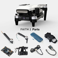 C-Fly Faith 2 DF808 RC Drone Spare Replacement Parts Lower Upper Shell Receiver GPS Propeller 3-Axis Gimbal Camera Arm Motor Set