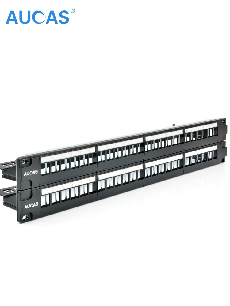 24 port 48 port Blank patch panel Metal Material Unload Modular Patch panel frame with cable manager bar Unshielded wiring