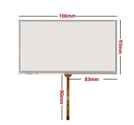 

Новая сенсорная панель 6,9 дюйма 166*93 для TM070RDH01 C070VW03 V0 4 lins, стекло для сенсорного экрана 167*93