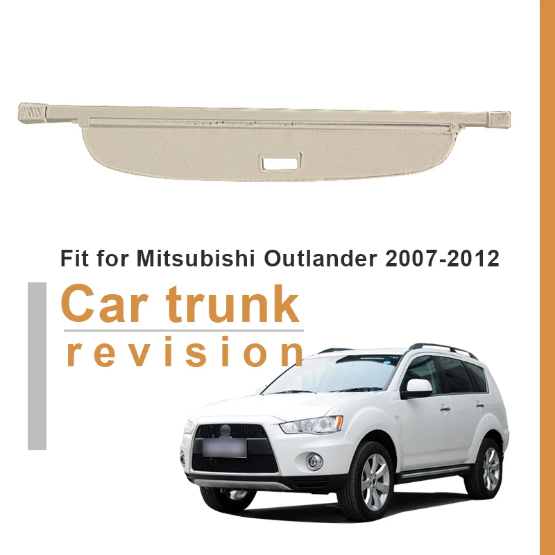 Trunk Parcel Shelf Cover FOR Mitsubishi Outlander 3 2021 2020 2019 2018 2017 2016 07-2015 Retractable Rear Racks Spacer Curtain