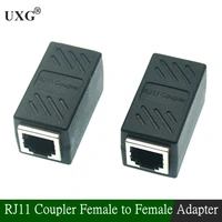 RJ11 6P6C 6P4C 6P2C hembra a hembra conexión PCB Cable de extensión telefónica Coupter