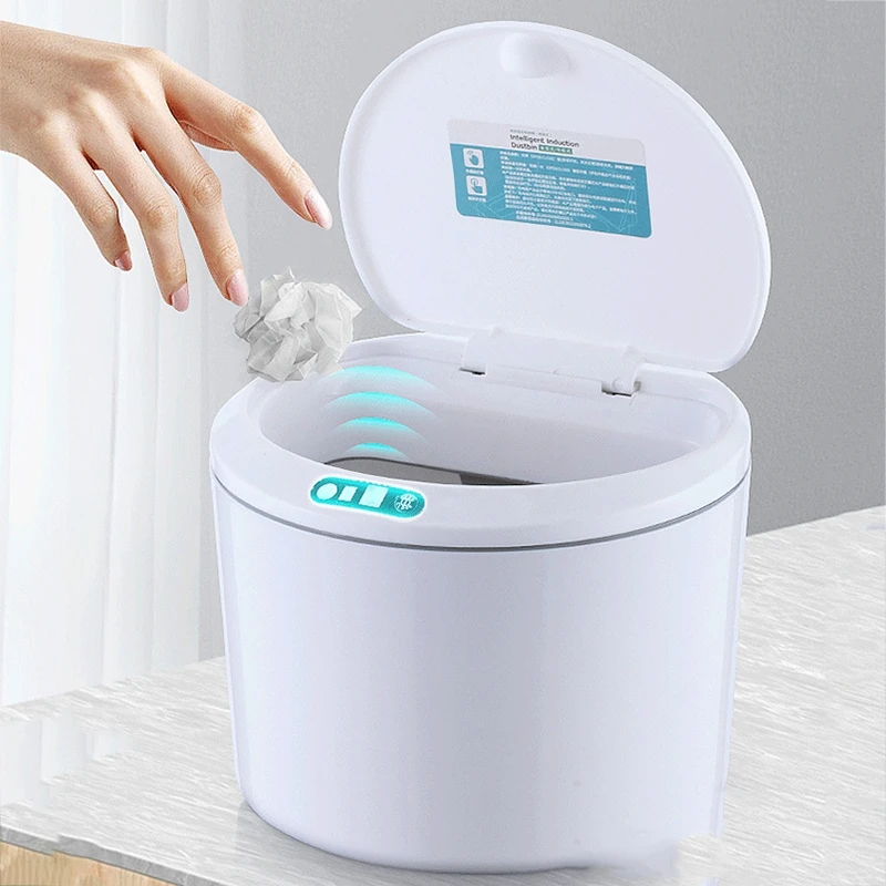 

Intelligent Automatic Touchless Trash Can, Infrared Motion Sensor, Rubbish Waste Bin, Car Kitchen Garbage Bins, 3 L, 5L