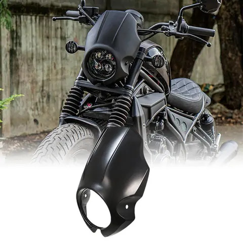 For Honda 2020-2023 Rebel CMX 300 500 1100 Matte Black Fairing Headlight Windshiled Cover
