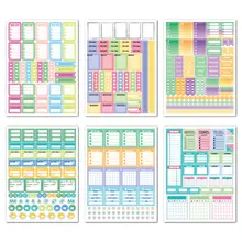 Planner Stickers Set Scrapbooking Deco Labels Weekly Plan #3