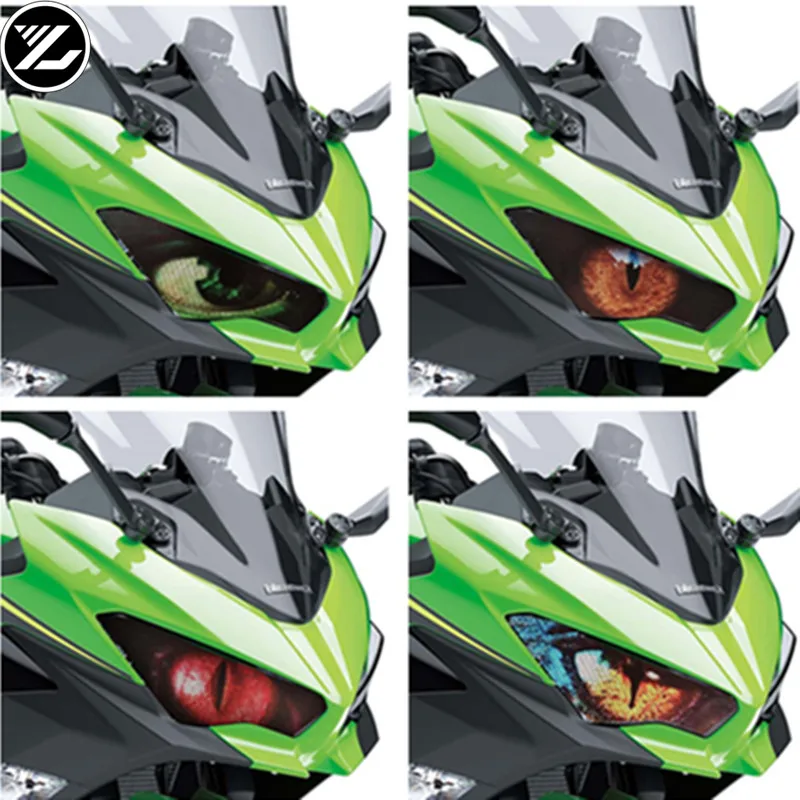 Motorcycle headlight protection sticker Front Fairing Headlight Sticker Guard Sticker for KAWASAKI NINJA400 NINJA250 2018 2019