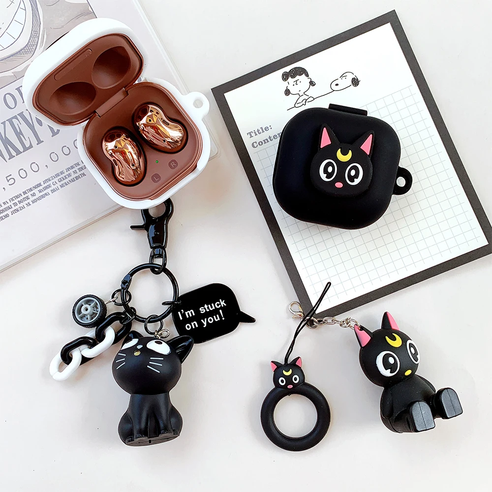 Capa de fone de ouvido bonito, capa de silicone anti-choque para Samsung Galaxy Buds Live, fone de ouvido, 2020