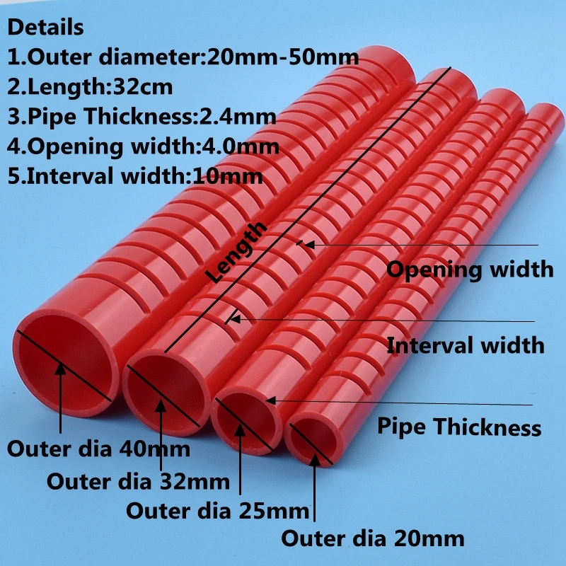 1-2pcs 20~50mm Fish Tank Rain Pipe Drip Water Tube Downcomer Cess-Pipe Aquarium PVC Pipe Filter Accessories Drain Deluge Pipe