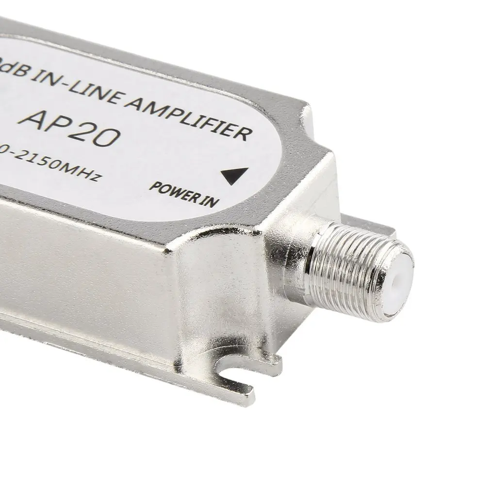 New Satellite 20dB In-line 950-2150MHZ Signal Booster For  Antenna Cable Run Channel Strength