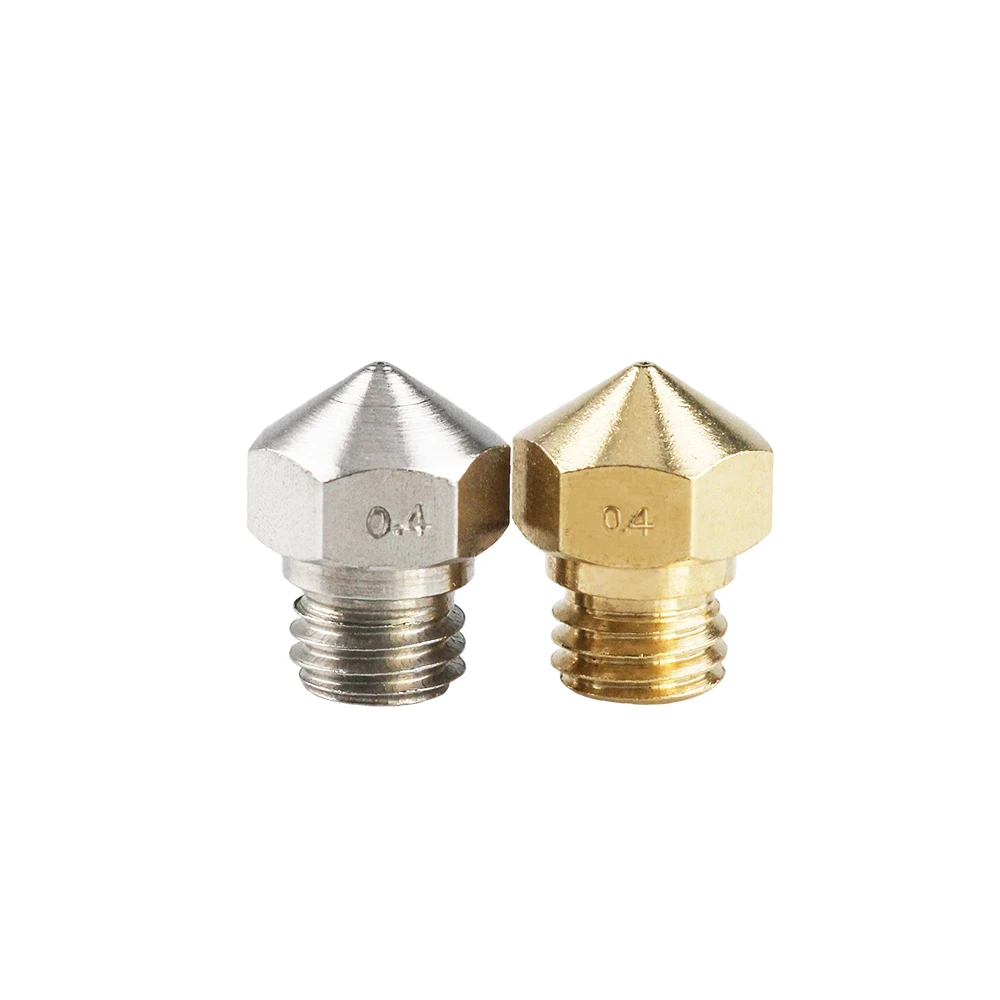 1 pz MK10 Reprap Makerbot2 M7 ugello in acciaio inossidabile in ottone 0.2/0.3/0.4/0.5/0.6/0.7/0.8/1.0/2.0mm per stampante 3D a filamento da 1.75mm