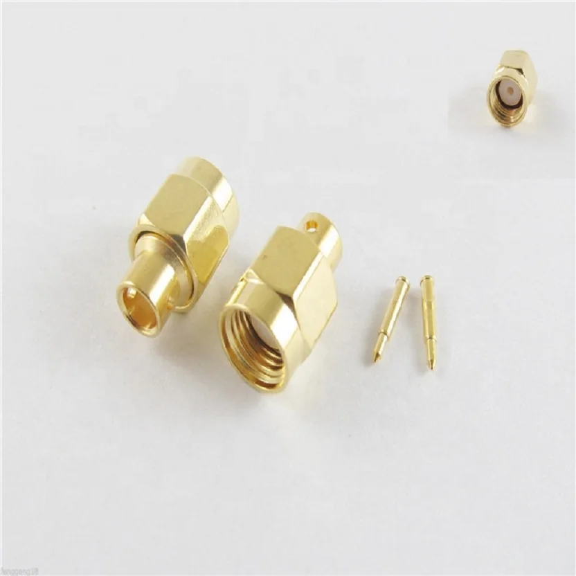 

10/50/100PCS SMA Male Plug Solder For Semi-Rigid RG402 0.141" Cable RF Connector