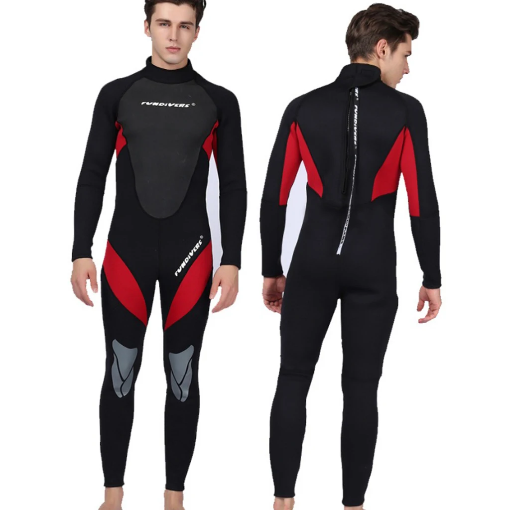 Premium 3mm Neoprene Wetsuit Men Scuba Diving Wetsuit Full Suit Long Sleeves Wetsuits M-XXXL for Swimming Snorkeling Freedive