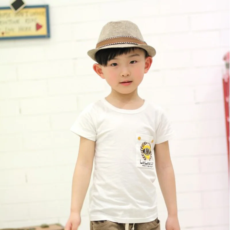 Baby Hat Children Jazz Straw Cap Baby Boys Girls Hat Baby Cap Kids Sun Cap European American Style 2-6T