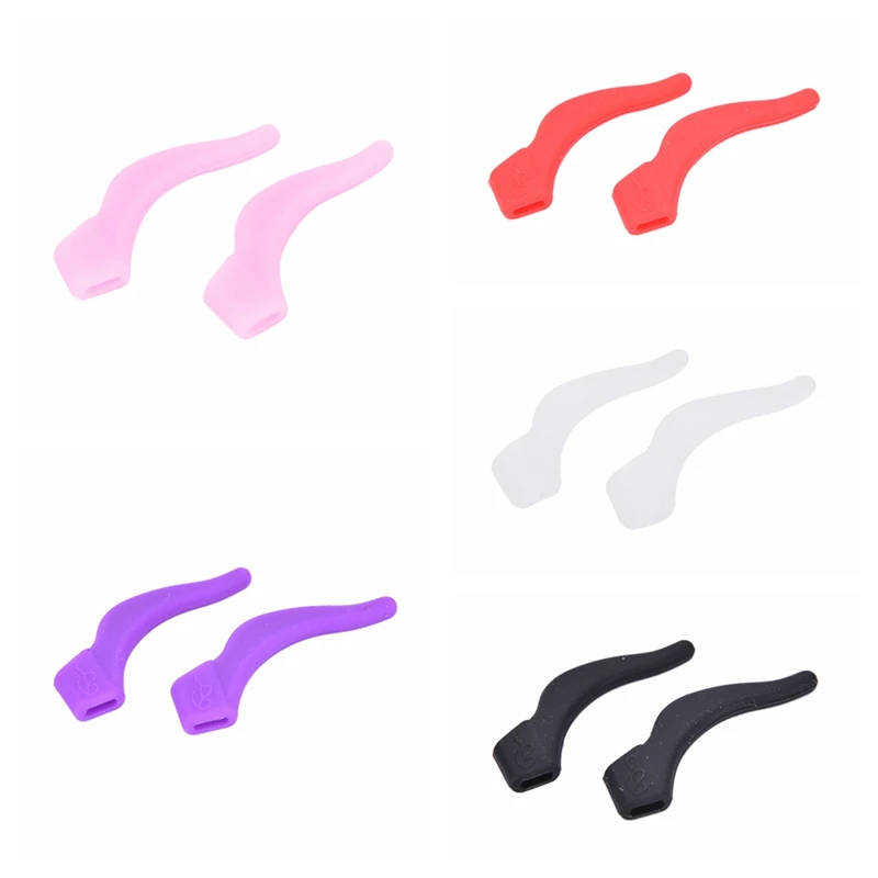 

1 Pairs Silicone Glasses Ear Hooks Tip Anti Slip Temple Holder Spectacle Eyeglasses Grip Accessories