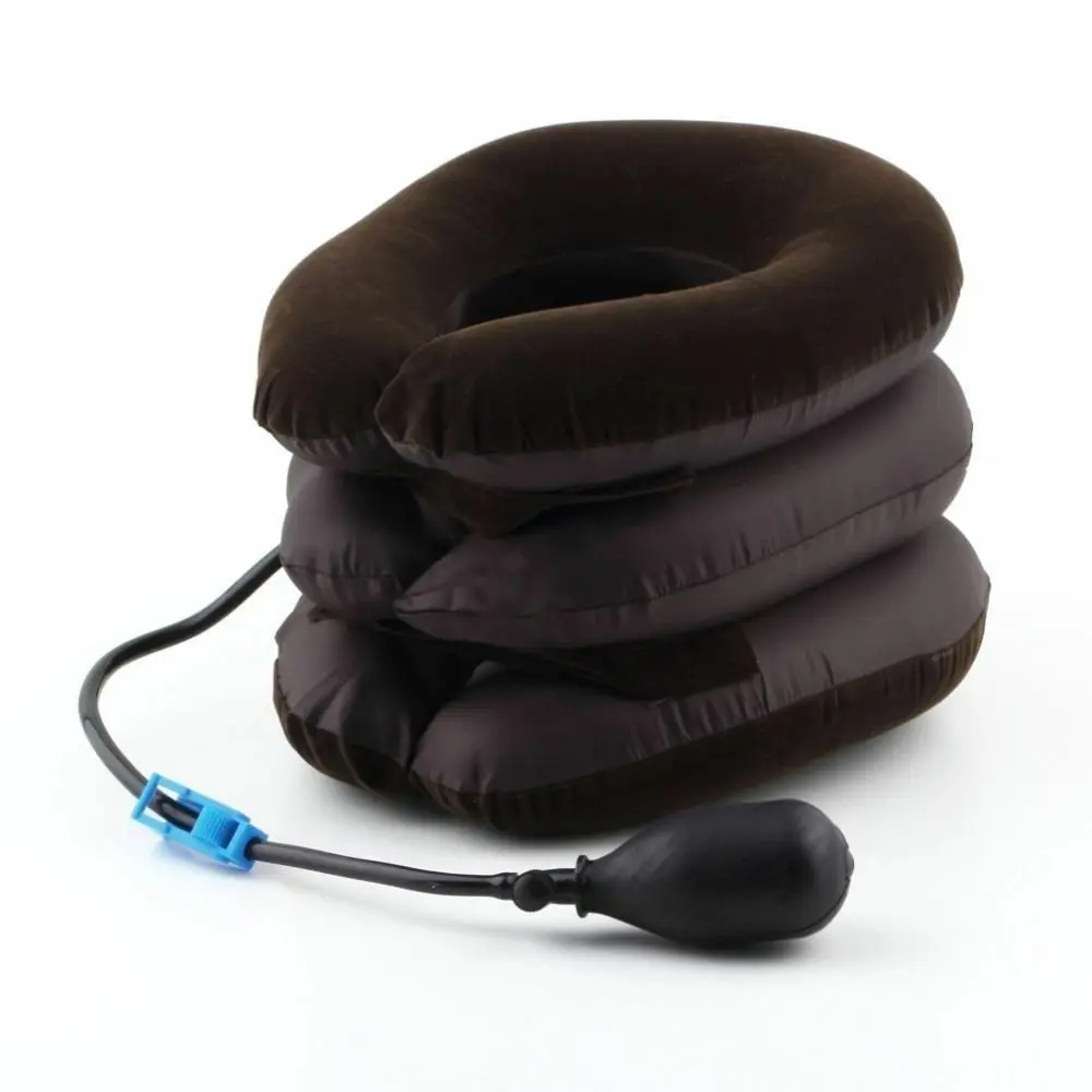 US STOCK Cervical Neck Traction Device Headache Shoulder Pain Relax Brace Support Pillow