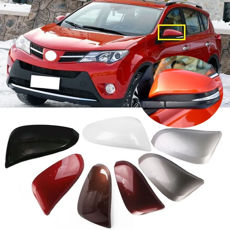 Lofty Richy For TOYOTA RAV4 2014-2019 Side Rear View Mirror Cover Shell Holder Rearview Mirror Shell Lid Replacement Cover Hood