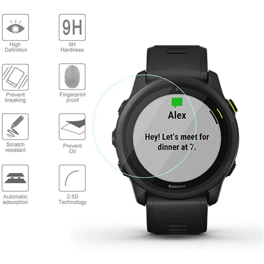 غشاء واقي شاشة من الزجاج المقوى لـ Garmin Forerunner ، فيلم واقي للساعة الذكية ، 935 945 245 245M 45 35 645 745