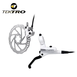 TEKTRO HD-M500 800/1500mm MTB White Hydraulic Disc Brake Set Clamp MTB Front/Rear Brake Caliper  Mountain Bike Brake Parts