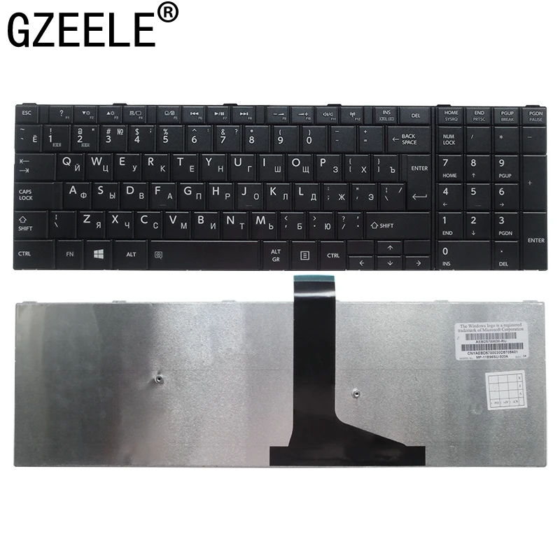 GZEELE nowy RU klawiatura dla Toshiba Satellite C75D L70 L75 S50 S55 C70 C70-A C70D C75 czarny rosyjski klawiatury laptopa