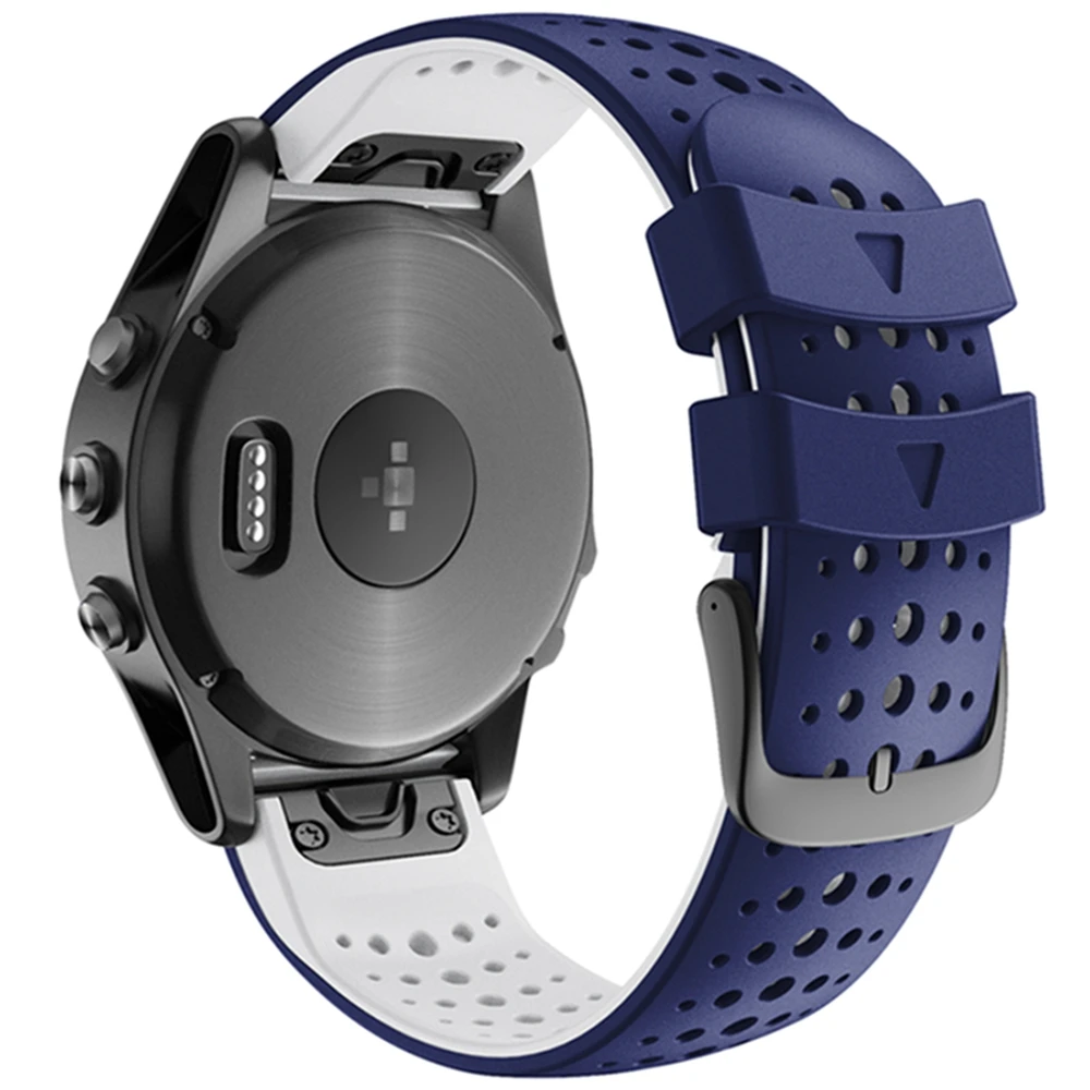 JKER 22MM Quick Release Easy Fit silikonowy zegarek wymienny pasek do Garmin Fenix 6 Fenix 5 Forerunner 935 945 EasyFit Wirstband