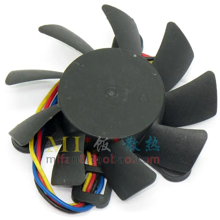 T&T 7015H12B-MF1 DC 12V 0.40A, Dia. 65mm C.T.C 47mm 4-Wire Server Cooling Fan