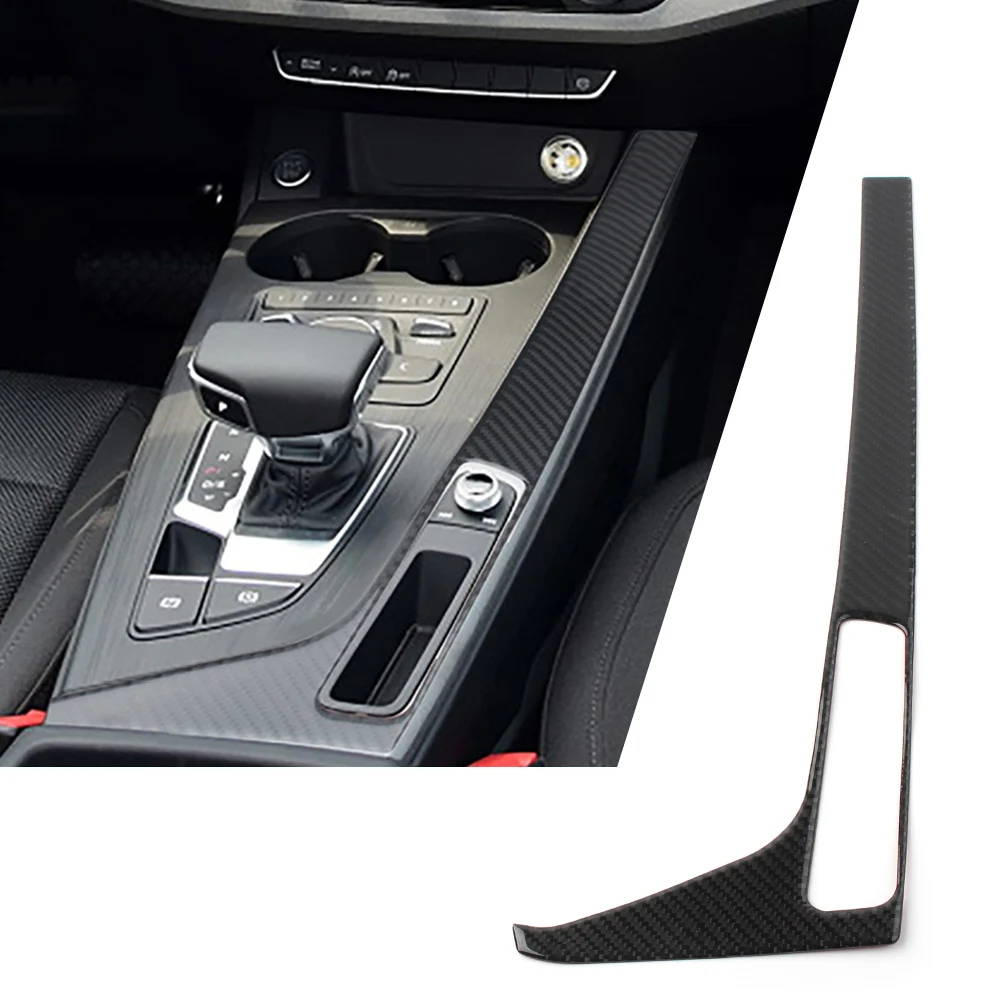 

LHD/RHD Carbon Fiber Car Console Gear Shift Box Frame Trim Cover Decoration Sticker For Audi A4 B9 A5 S5 2017 2018 2019 2020 LHD