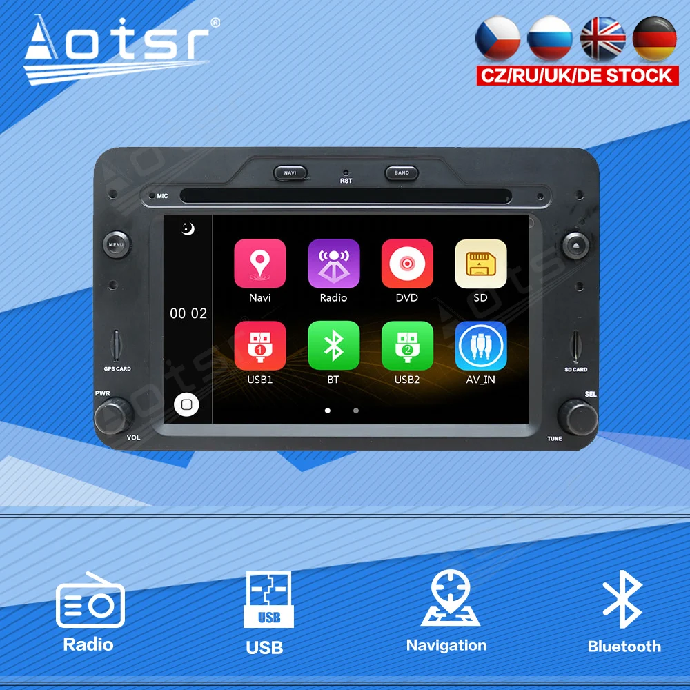 For Alfa Romeo Spider Brera 159 Sportwagon 2006+ Car Radio Multimedia Player Stereo Audio Navigation 1 din Head Unit Windows Ce