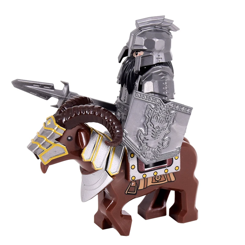 The Wild Boar Goat Mount Animals Movie Monster Dwarf Warrior Iron Foot Dane leader of the Dwarfs Building Blocks Toys For kids