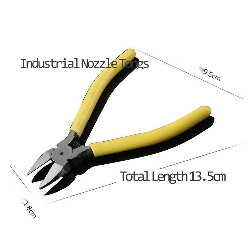 Shuikou tongs Japanese model flat end wire cutting tongs industrial 5 inch Mini partial end tongs German electronic oblique end