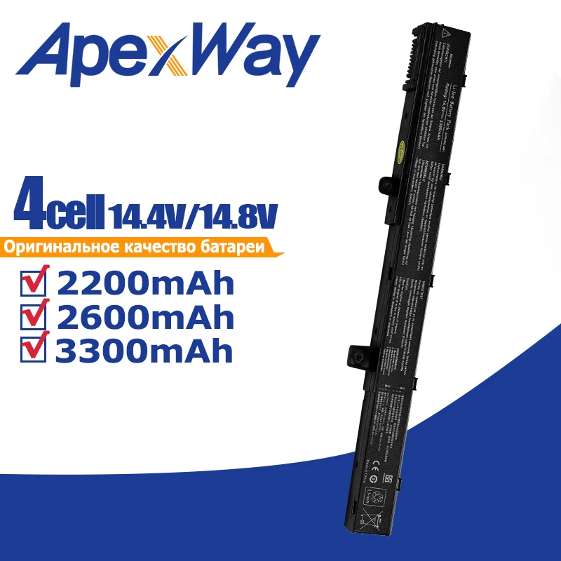 Apexway Laptop Battery for ASUS A41N1308 A31N1319 A41 X451 X451C X451CA X551 X551C X551CA X551M X551MA A31LJ91 D550 D550M