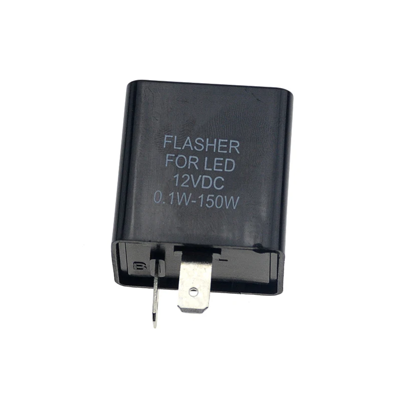 12V 2 Pin Motorcycle Flasher Blinker Motorcycle Signal Lamp Relay LED Turn Signals Indicator Resistor 2 Pin Relay Case