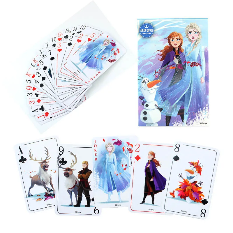 Juego de cartas de los Vengadores de Frozen para niños y adultos, juego de cartas de papel, juego de cartas de escritorio informal, juego de cartas