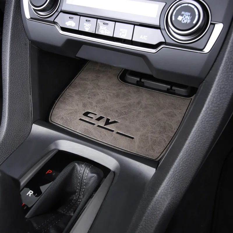 Car interior door slot mat water coaster storage tank mat decoration accessories For Honda Civic 10th 2017 2018 2019 2020 2021