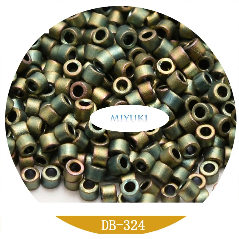 Miyuki Japanese Imported 1.6mm Delica Beads 22-Color Metal Matte Frosted Series 5G Ornament