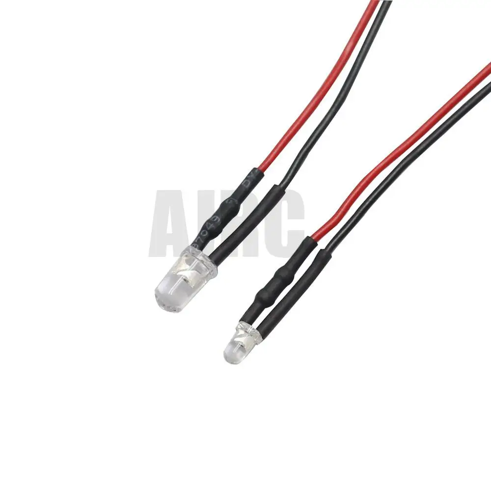 10 stücke 3mm 5mm 3v-12v Led Licht Rot Weiß Gelb Für 1/10 Rc Crawler auto Trax Trx4 G63 Axial Scx10 D90 D110 Hsp Yikong – Detail 2