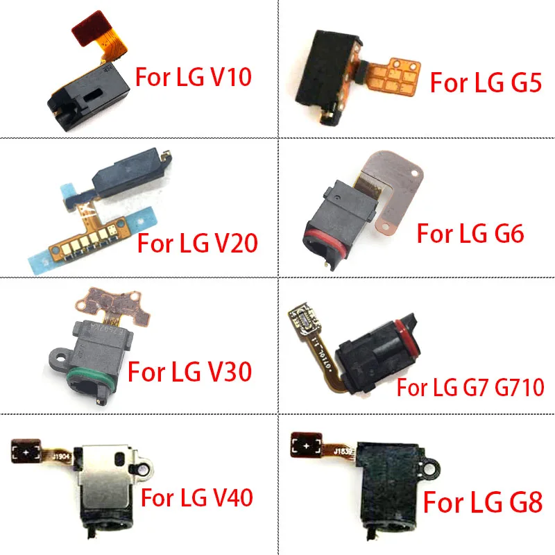 Earphone ear phone Headphone Audio Jack For LG V10 K10 V20 V30 G5 G6 G7 G710 G8 V40 V50 Replacement Parts