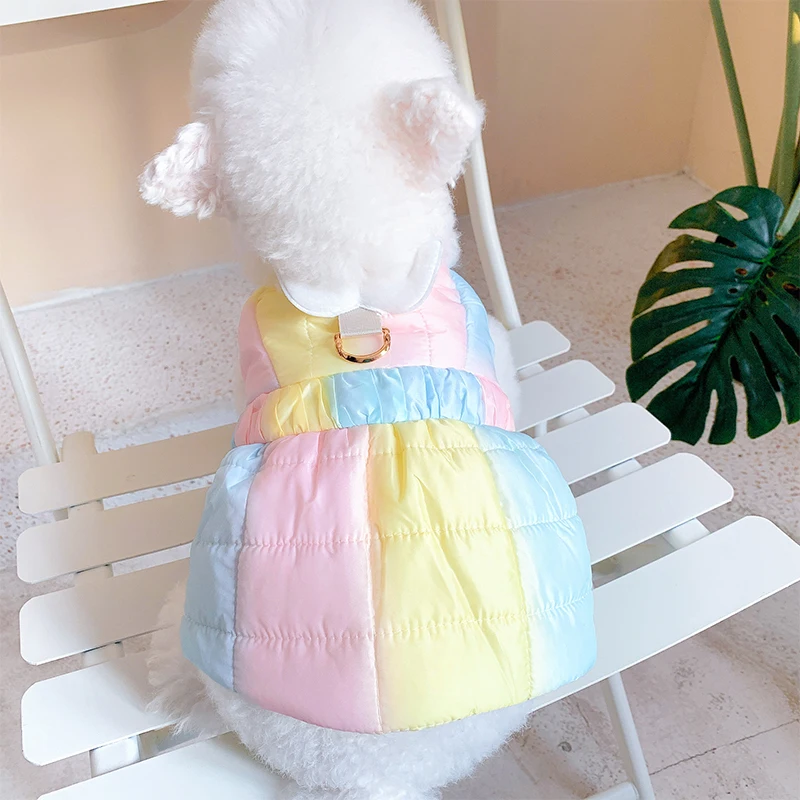 Winter Dog Vest Coat Cute Pet Clothes Puppy Dog Clothing Cat Chihuahua Yorkie Costume Poodle Bichon Pomeranian Jacket Outfit XS