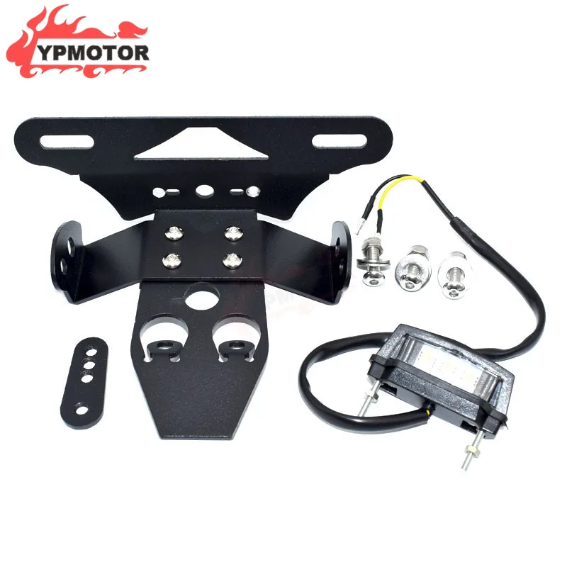 CBR1000 Racing Bike Licence Registration Plate Holder Bracket Frame Stander W/ LED light For Honda CBR1000RR Fireblade 2010-2016