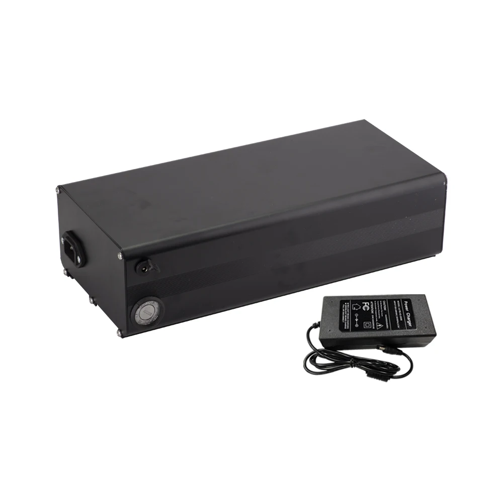 

With charger 60V 21Ah 16S6P Li-ion Mountain Bike electric bicycle back shelf DIY modification battery 340x160x93m
